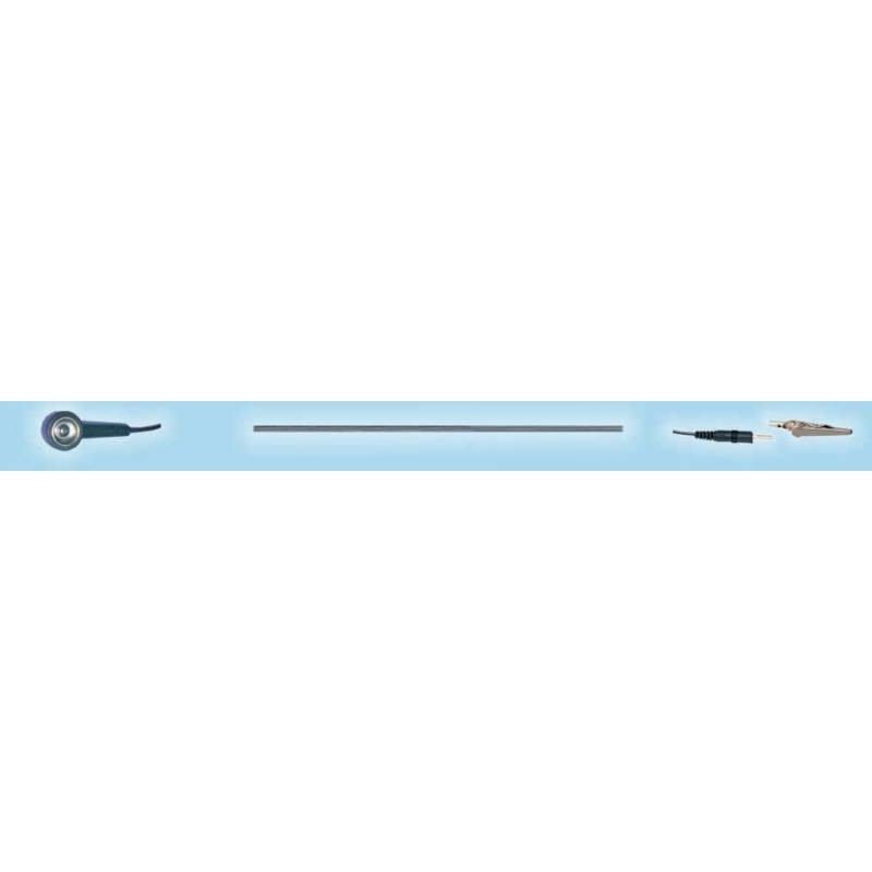 7804883 Kabel uziemiający zatrzak 10mm/wtyk bananowy-krokodylek 7804883 Kabel uziemiający zatrzak 10mm/wtyk bananowy-krokodylek