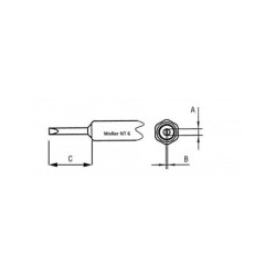 NT 6 grot 1.6 mm, typ wkrętak