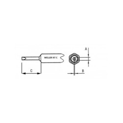 NT C grot 3.2 mm, typ wkrętak