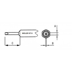 NT H grot 0.8 mm, typ wkrętak