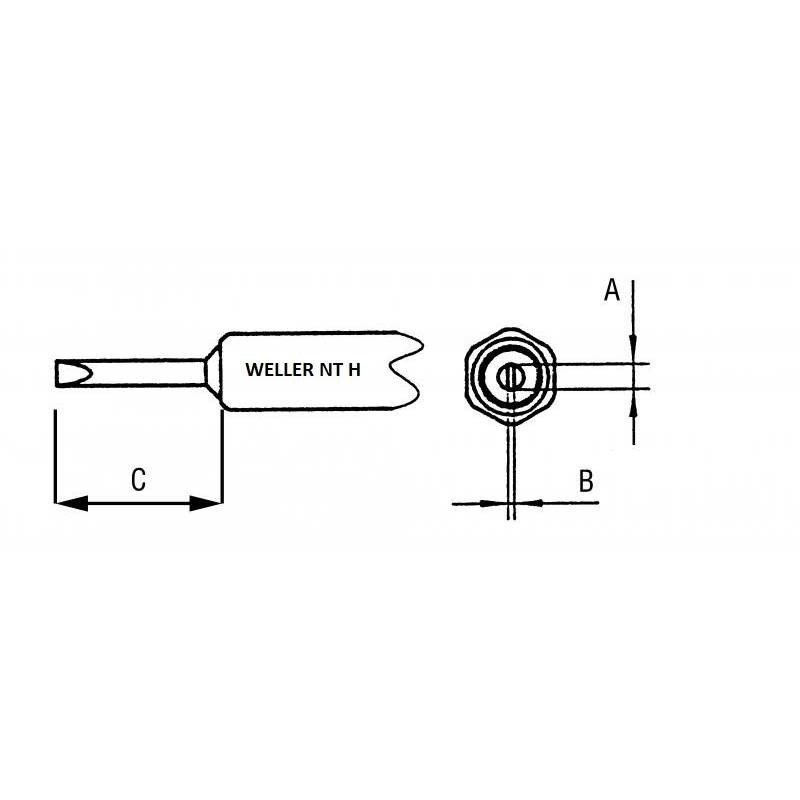 NT H grot 0.8 mm, typ wkrętak