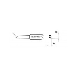 NT GW grot 2.0 x 3.0 mm, "Gullwing" mini fala