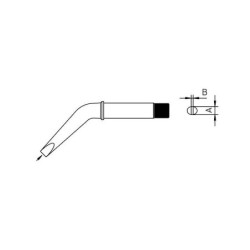 CT6 CX7 grot obustronnie ścięty zagięty 3.2 mm - 370°C