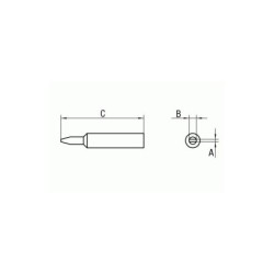 XNT L grot lutowniczy 2.0 x 1.0 mm, typ wkrętak