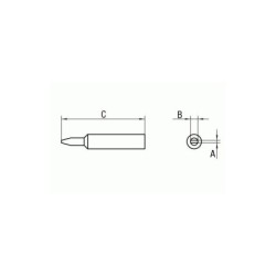 XNT M grot lutowniczy 3.2 mm, typ wkrętak