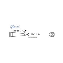 MS 0100 grot lutowniczy 2.1 x 3.1 mm, mini fala