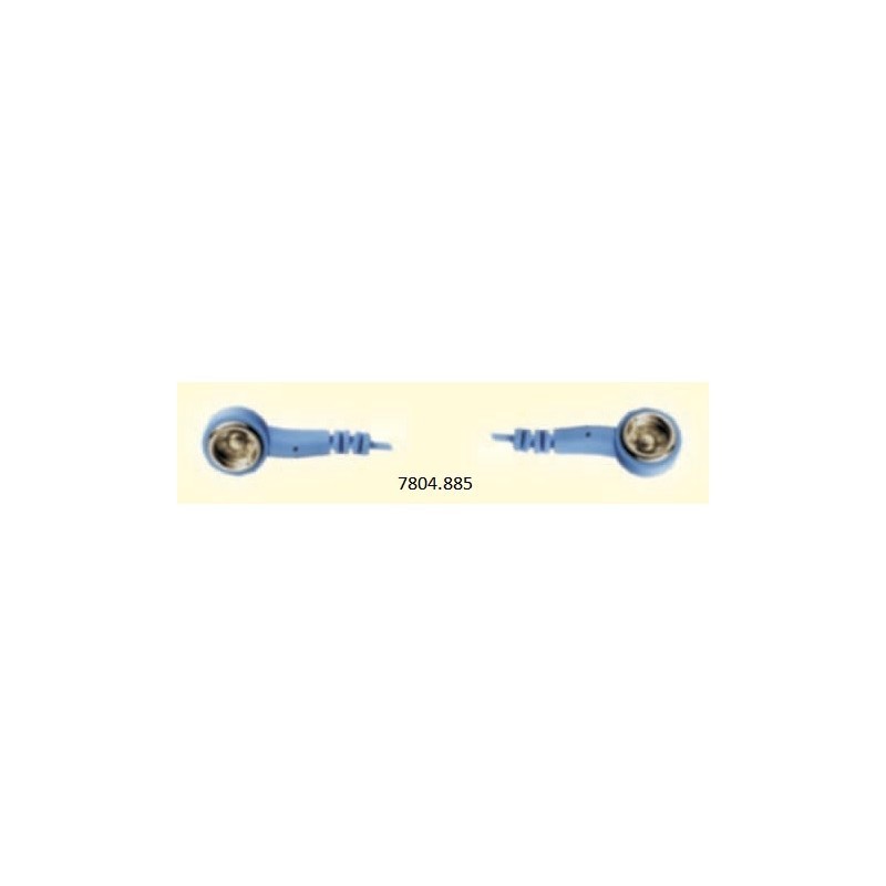 Kabel uziemiający spiralny 3 m, zatrzask 10 mm / 10 mm Kabel uziemiający spiralny 3 m, zatrzask 10 mm / 10 mm
