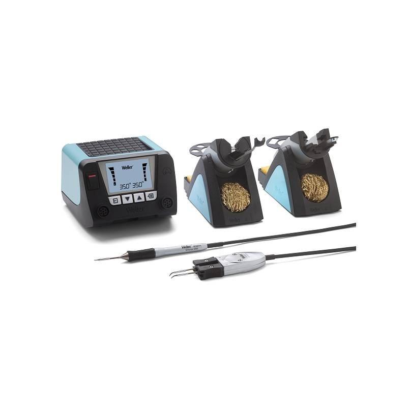 WELLER WT 2020M dwukanałowa stacja lutownicza 150W/230V z lutownicą WMRP i termopęsetą WMRT WELLER WT 2020M dwukanałowa stacja lutownicza 150W/230V z lutownicą WMRP i termopęsetą WMRT