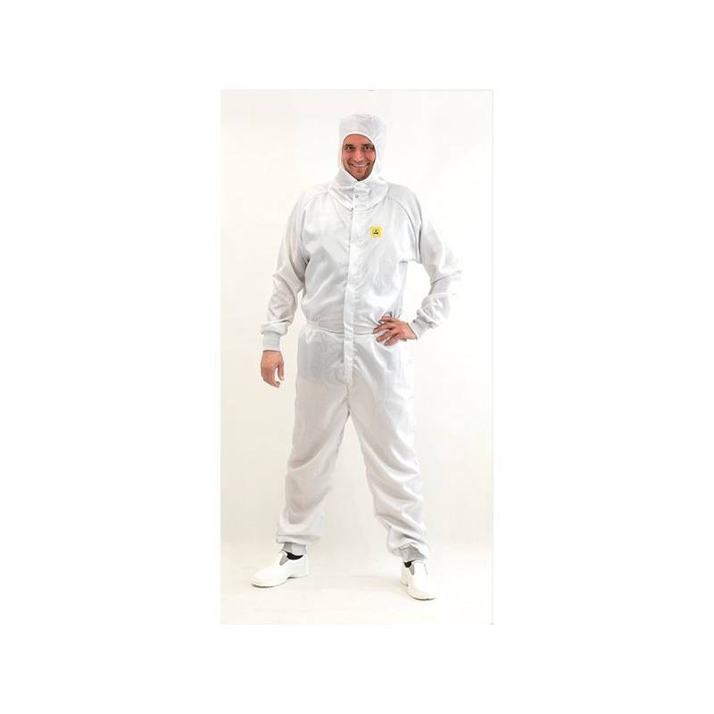 COV Kombinezon ze zintegrowanym kapturem do CLEANROOM, ESD