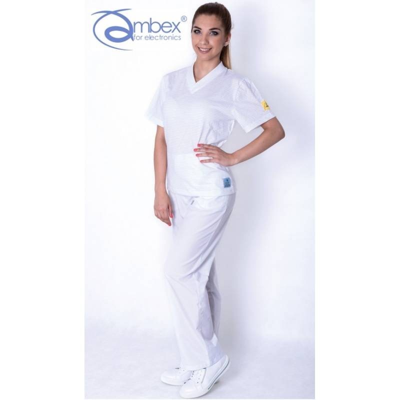 Koszulka T-SHIRT ESD, materiał TS15, krótki rękaw bez kieszeni - TGO Koszulka T-SHIRT ESD, materiał TS15, krótki rękaw bez kieszeni - TGO