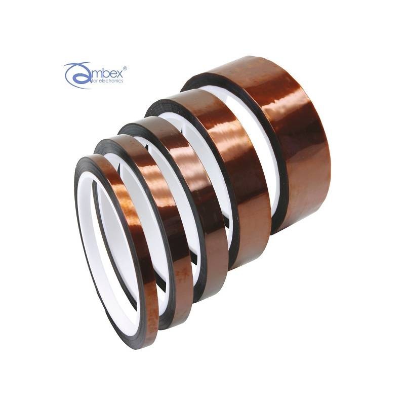 12 mm - taśma kaptonowa (poliimidowa), S 240°C 12 mm - taśma kaptonowa (poliimidowa), S 240°C