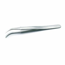 2AB-SA pęseta 120 mm, zagięte gładkie końce