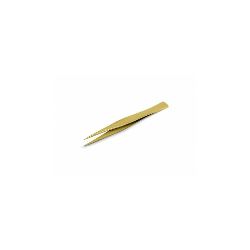 SIPEL AA-BRASS pęseta 125 mm, proste precyzyjne końce 0.60 mm, mosiądz
