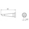 WELLER LT 22CP grot lutowniczy Ø 2.0 mm, ścięty 45°