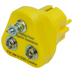 2201.235 Wtyczka uziemiająca zatrzask 2x10 mm, przyłącze gwintowane M5