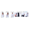 ESX/EFX Fartuch ESD do CLEANROOM, materiał CR10HI, długość 1/3