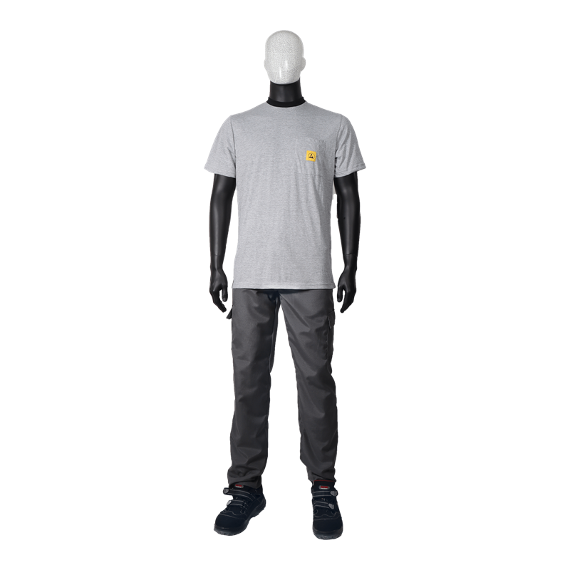 TKZ Koszulka T-SHIRT ESD, materiał TS15, krótki rękaw, kieszeń TKZ Koszulka T-SHIRT ESD, materiał TS15, krótki rękaw, kieszeń