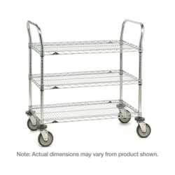 METRO SP - wózek z 3 półkami drucianymi 610x910 mm, ESD