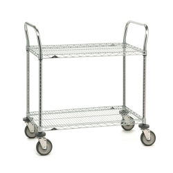 METRO SP - wózek z 2 półkami drucianymi 610x910 mm, ESD