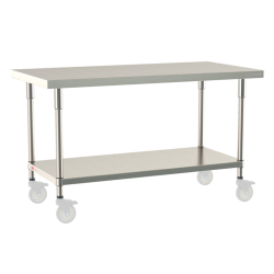 METRO TableWorx - stół roboczy 762 x 1524 mm, stal nierdzewna typ 304