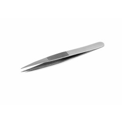 SIPEL OOD-SA pęseta prosta 120 mm, precyzyjne moletowne końce 0.40 mm