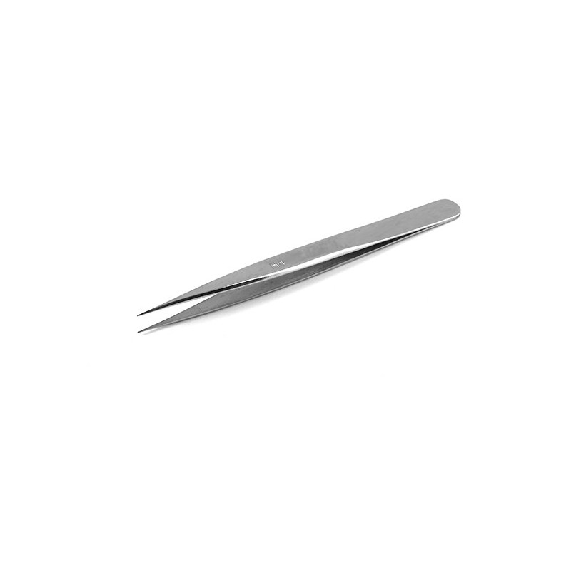 SIPEL HH-NI pęseta prosta 110 mm, precyzyjne końce 0.40 mm, powlekana niklem