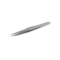 SIPEL MM-NI pęseta prosta 125 mm, precyzyjne końce 0.50 mm, powlekana niklem