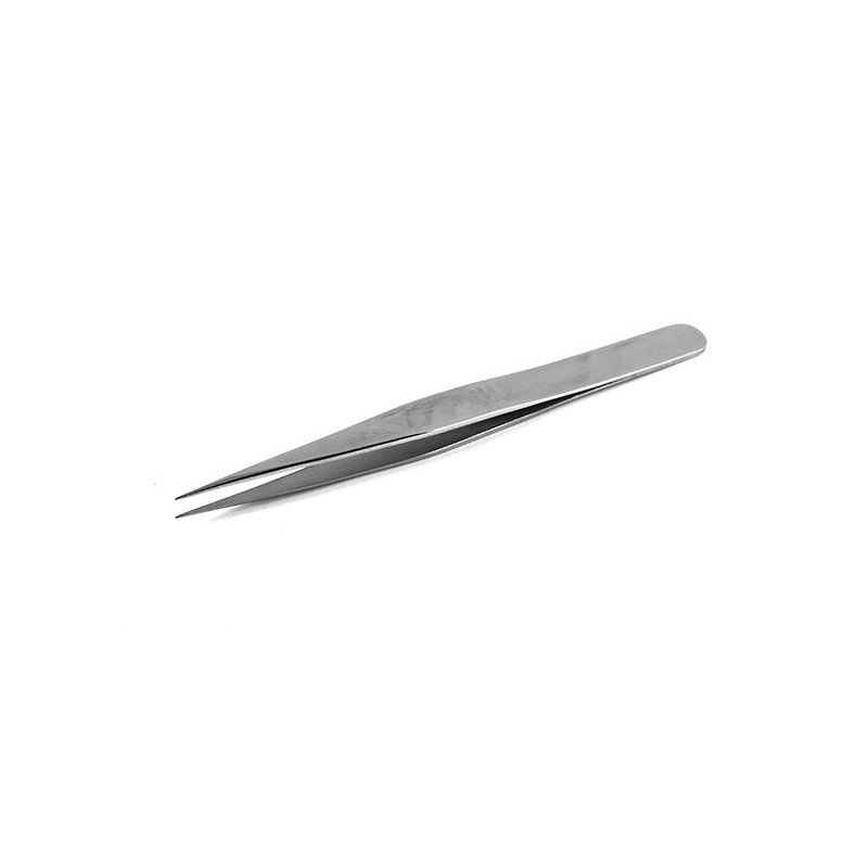 SIPEL MM-NI pęseta prosta 125 mm, precyzyjne końce 0.50 mm, powlekana niklem