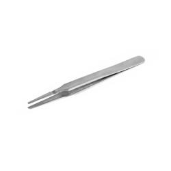SIPEL 52A-SA pęseta prosta 120 mm, płaskie zaokrąglone końce 2.0 mm