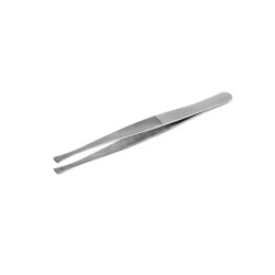 SIPEL 35AD-SA pęseta prosta 120 mm, płaskie moletowane końce 6.0 mm