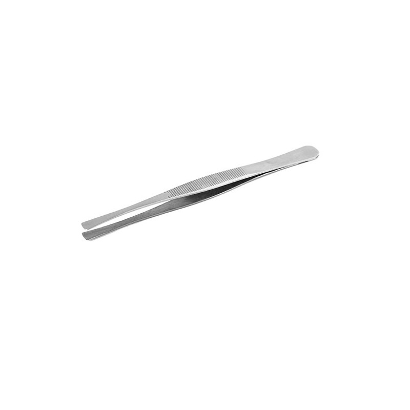 SIPEL 35A-SA pęseta prosta 120 mm, płaskie gładkie końce 6.0 mm