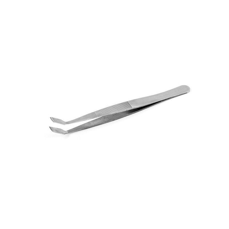SIPEL 36A-SA pęseta 120 mm, płaskie zagięte końce 6.0 mm