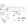 PN 5040/7D Szczypce formujące do TO220, 90°, ESD