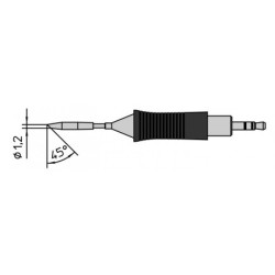 RT 6 grot 1.2 mm, okrągły ścięty 45°, 40W