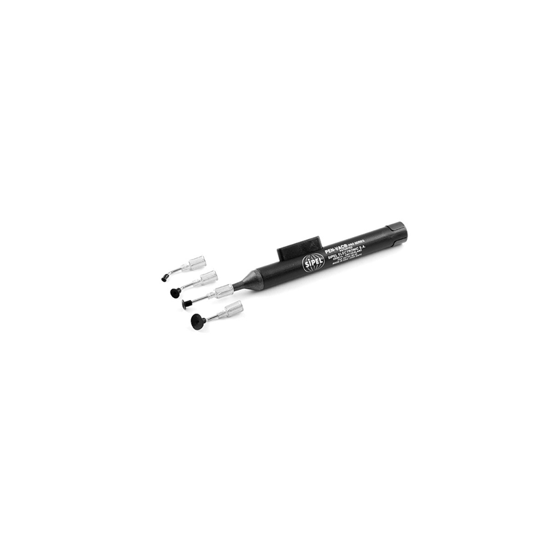 SIPEL V8910-9-BK-ESD PEN-VAC PRO SERIES ręczny chwytak podciśnieniowy z 4 końcówkami, ESD