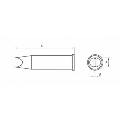 XHT E grot obustronnie ścięty 7.6 mm