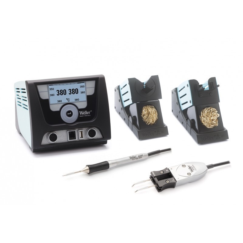 WELLER WX 2021 SET dwukanałowa, cyfrowa stacja lutownicza 200W (255W) z WXMP i WXMT. WELLER WX 2021 SET dwukanałowa, cyfrowa stacja lutownicza 200W (255W) z WXMP i WXMT.