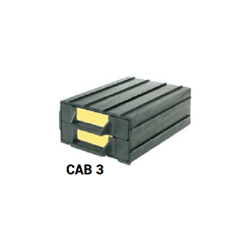 CAB 3 zestaw 2 pojemników 87x20x120 mm, ESD