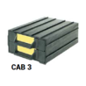 CAB 3 zestaw 2 pojemników 87x20x120 mm, ESD