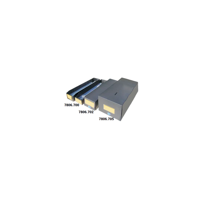 I 7806700 Pudełko otwarte na elementy I.C. 620x112x90 mm, ESD