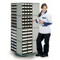 7804650 Stojak obrotowy dla 16 szafek typ 0840/1640, 4 poziomy