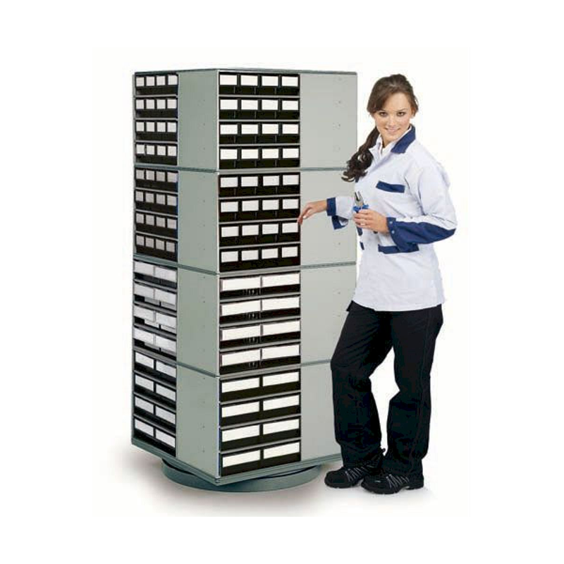 7804650 Stojak obrotowy dla 16 szafek typ 0840/1640, 4 poziomy