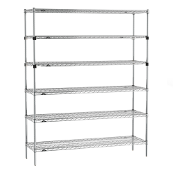 METRO Super Erecta - regał stacjonarny 6 półek 455x1525 mm, wysokość 1890 mm