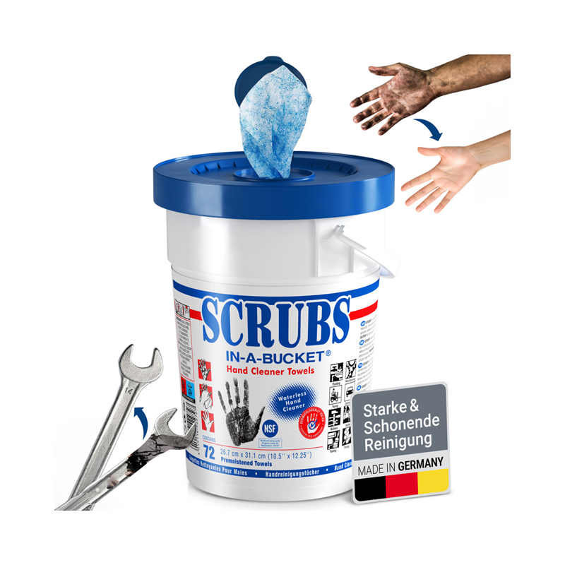 JD-SCRUBS Wilgotne ściereczki do czyszczenia, opakowanie 72 szt.
