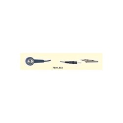 7804.883 Kabel uziemiający 3.3 m, zatrzask 10 mm / banan 4 mm