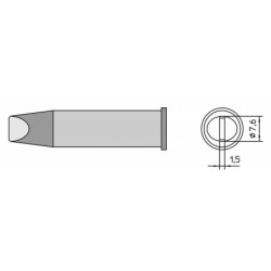 XHT F grot obustronnie ścięty 9.3 mm