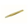 SIPEL 2A-BRASS pęseta 120 mm, proste zaokrąglone końce 2.0 mm, mosiądz
