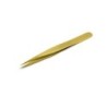 SIPEL 3-BRASS pęseta 120 mm, proste precyzyjne końce 0.40 mm, mosiądz