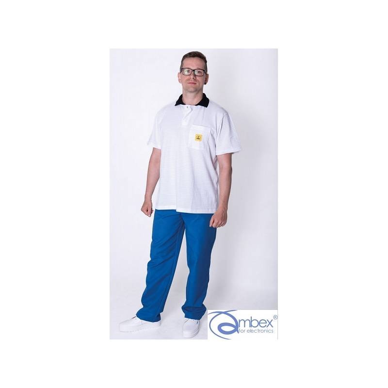 PGZ Koszulka POLO ESD, materiał TS15, krótki rękaw, kieszeń PGZ Koszulka POLO ESD, materiał TS15, krótki rękaw, kieszeń