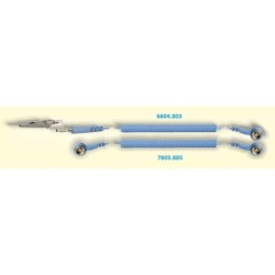 7804885 Kabel spiralny, długość 3.0 m, zatrzask 10mm (F)/ zatrzask10mm (F)